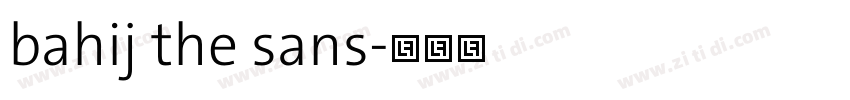 bahij the sans字体转换